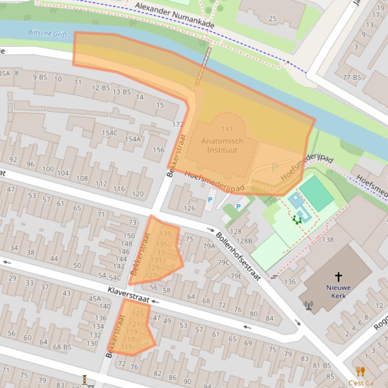 Kaart van postcodegebied 3572SG.