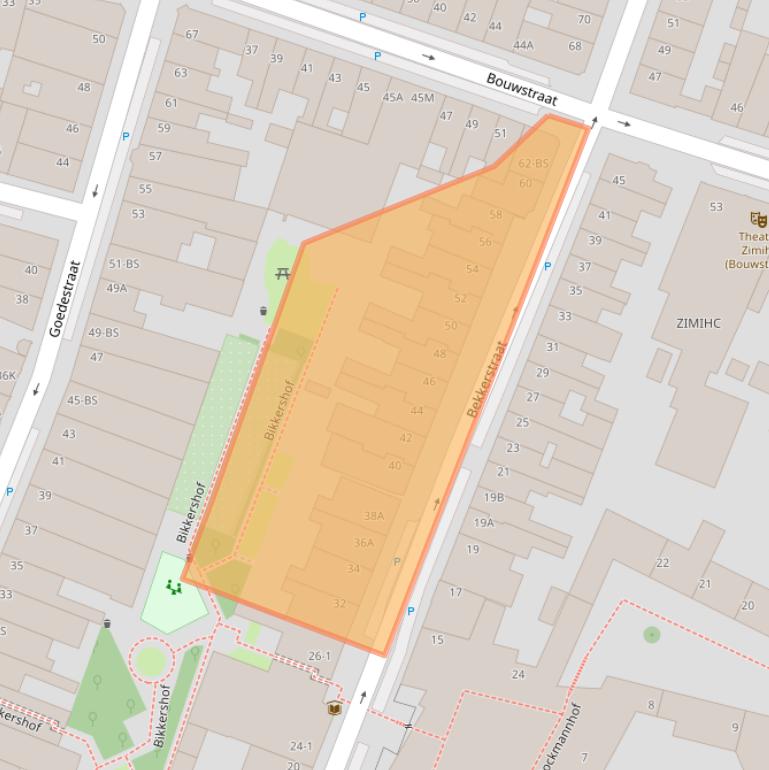 Kaart van postcodegebied 3572SJ.