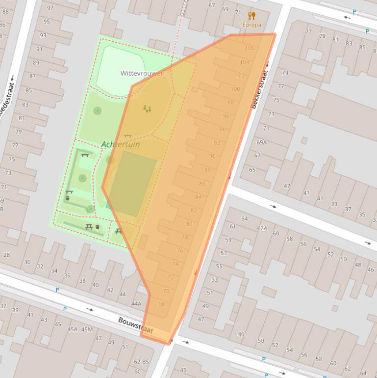 Kaart van postcodegebied 3572SK.