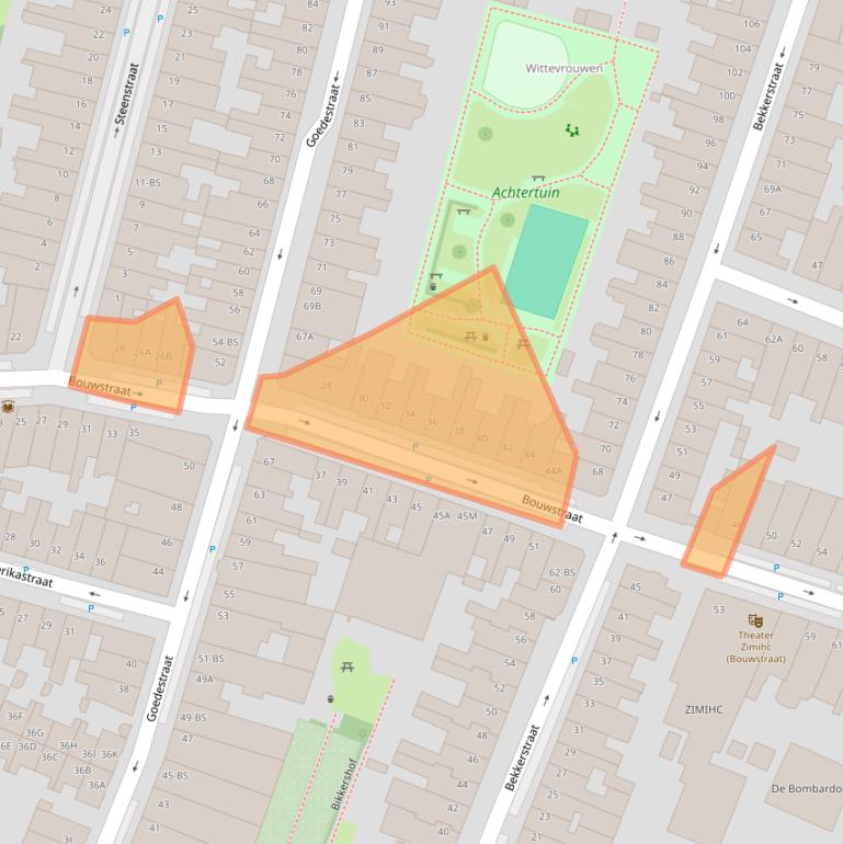 Kaart van postcodegebied 3572ST.
