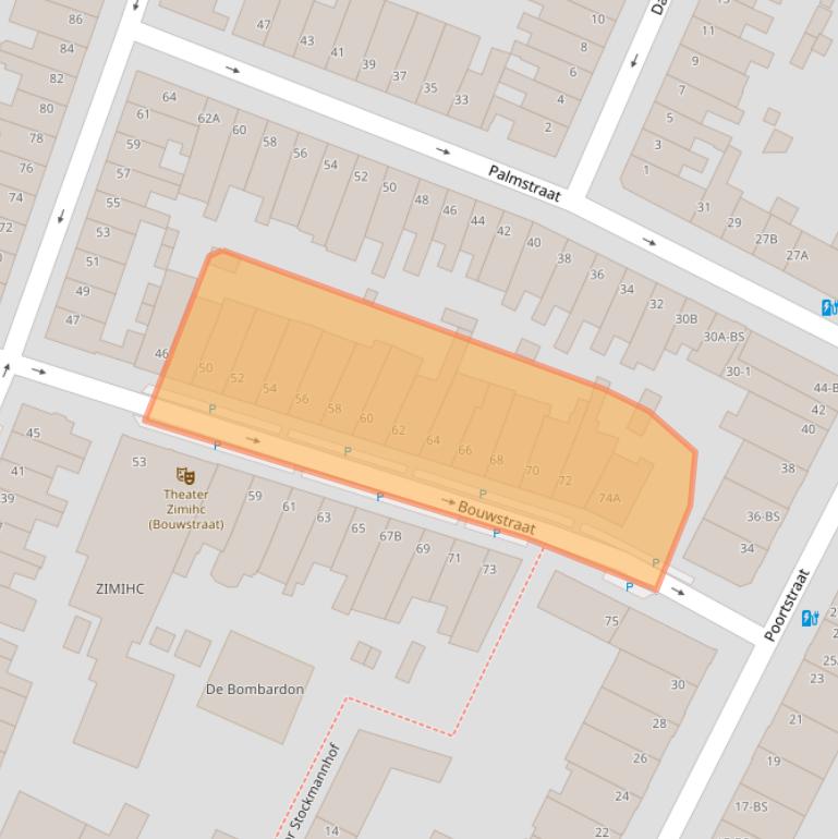 Kaart van postcodegebied 3572SV.