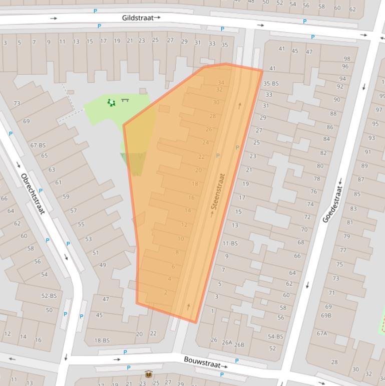 Kaart van postcodegebied 3572SX.