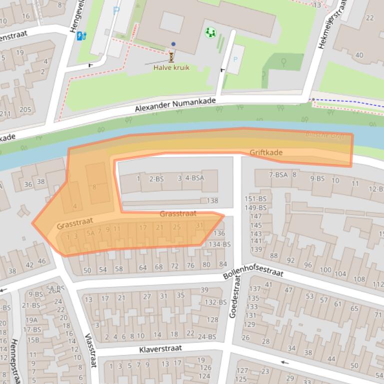 Kaart van postcodegebied 3572TV.