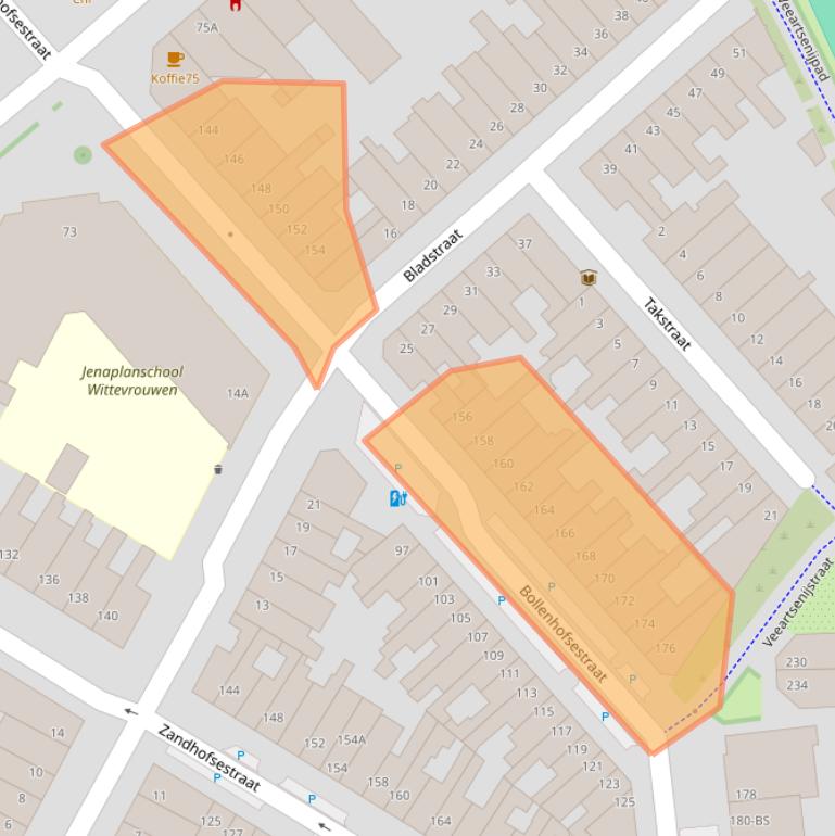 Kaart van postcodegebied 3572VV.