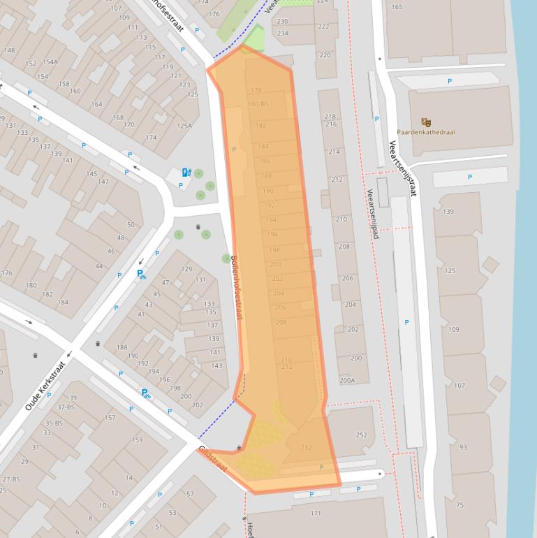 Kaart van postcodegebied 3572VW.