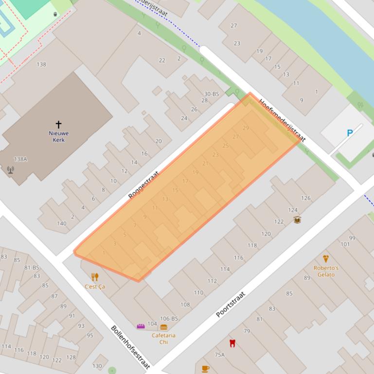 Kaart van postcodegebied 3572VX.