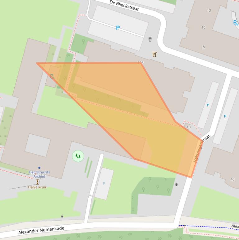 Kaart van postcodegebied 3572WB.