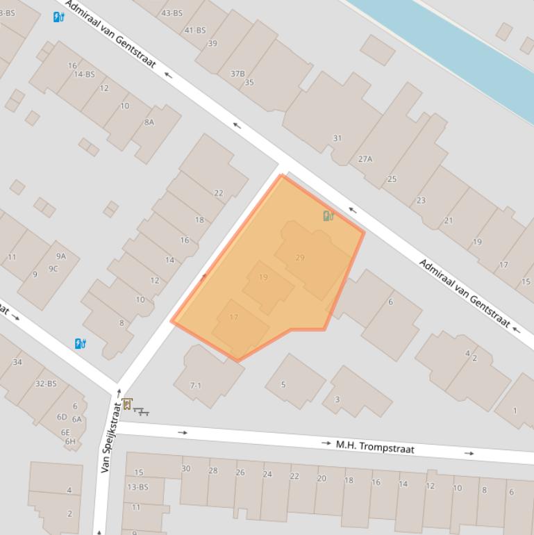 Kaart van postcodegebied 3572XB.