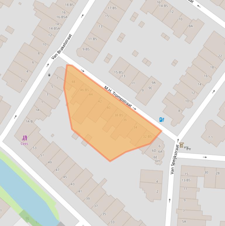 Kaart van postcodegebied 3572XW.