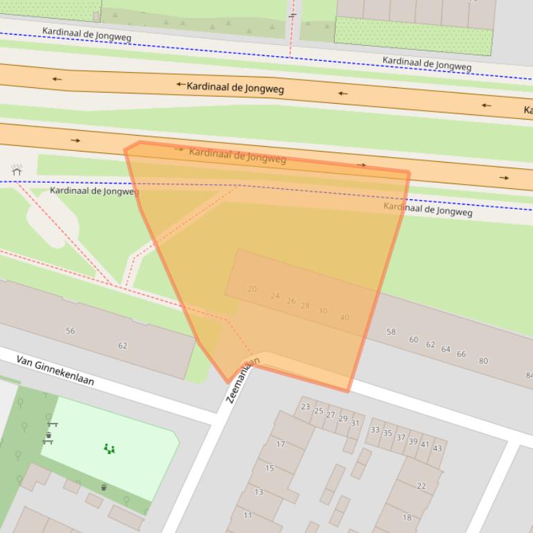 Kaart van postcodegebied 3572ZD.