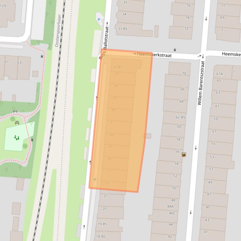 Kaart van postcodegebied 3572ZS.