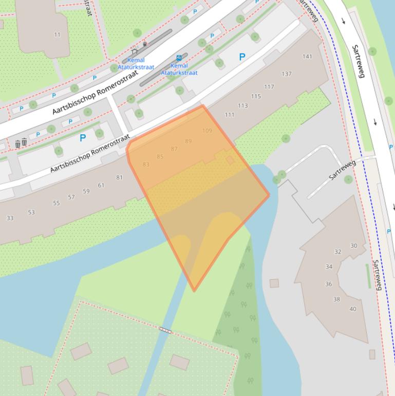 Kaart van postcodegebied 3573AD.