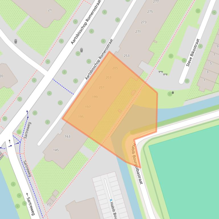 Kaart van postcodegebied 3573AJ.