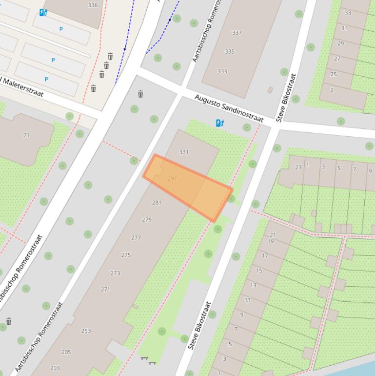 Kaart van postcodegebied 3573AM.