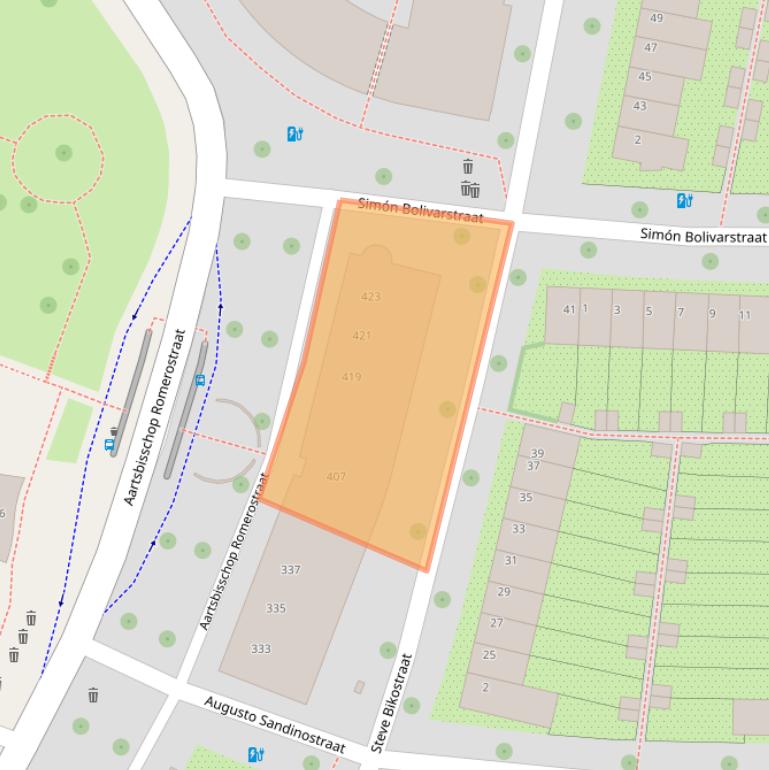 Kaart van postcodegebied 3573AP.