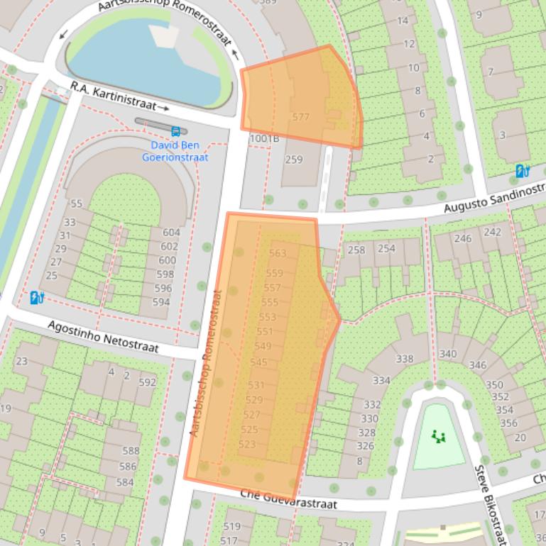 Kaart van postcodegebied 3573AS.