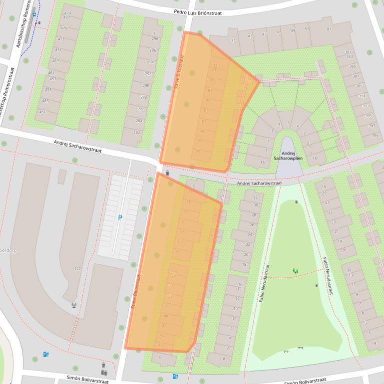 Kaart van postcodegebied 3573BB.