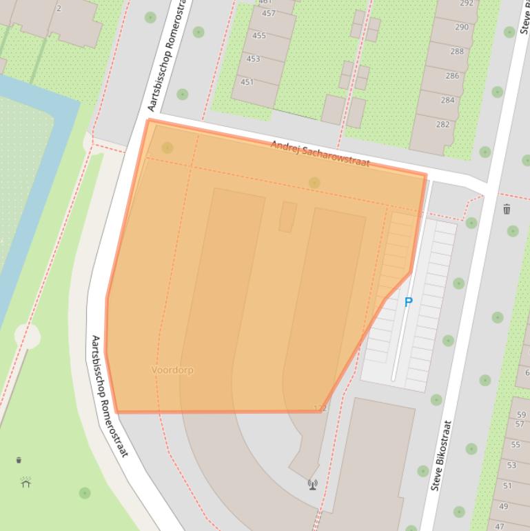 Kaart van postcodegebied 3573BE.