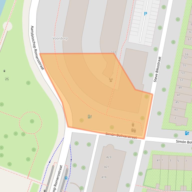 Kaart van postcodegebied 3573BG.