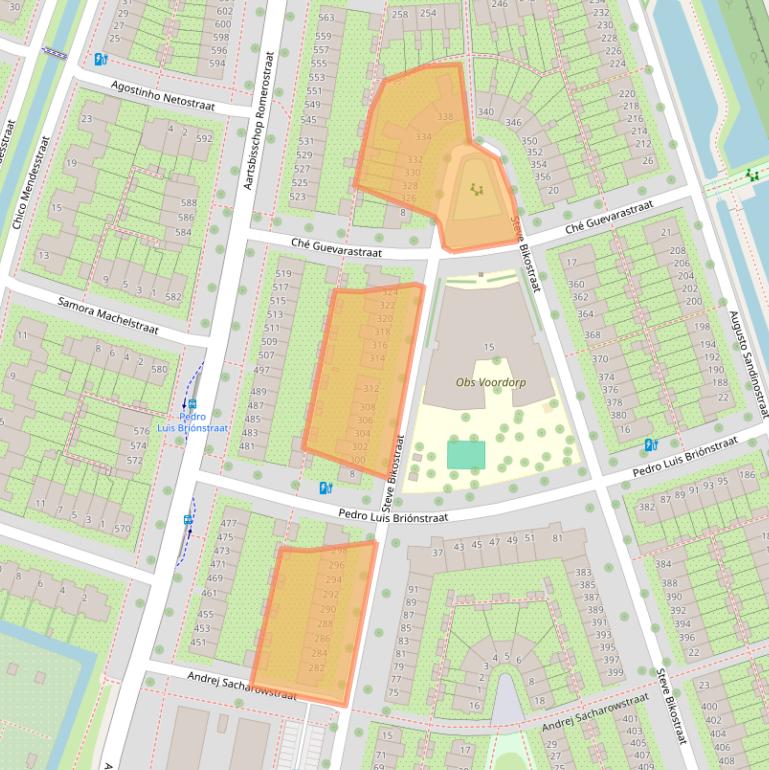Kaart van postcodegebied 3573BH.