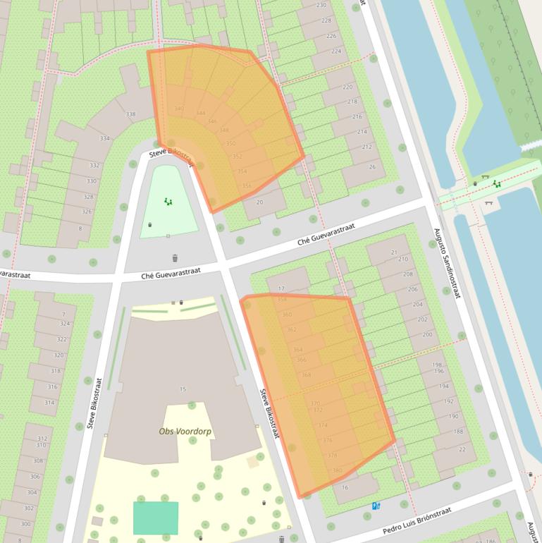 Kaart van postcodegebied 3573BJ.