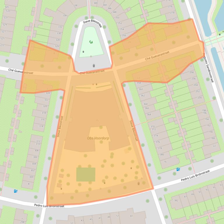 Kaart van postcodegebied 3573BK.