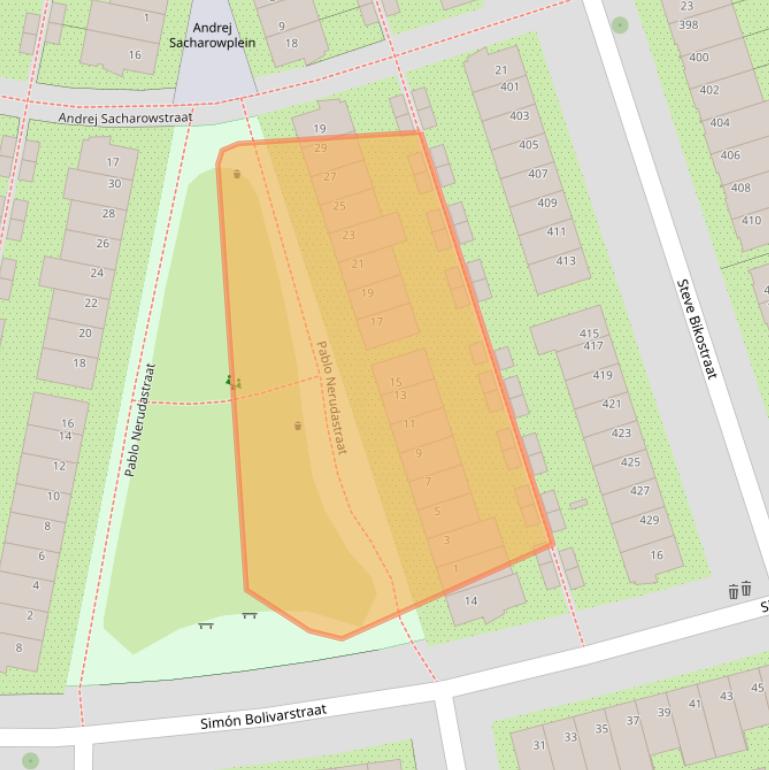 Kaart van postcodegebied 3573BR.