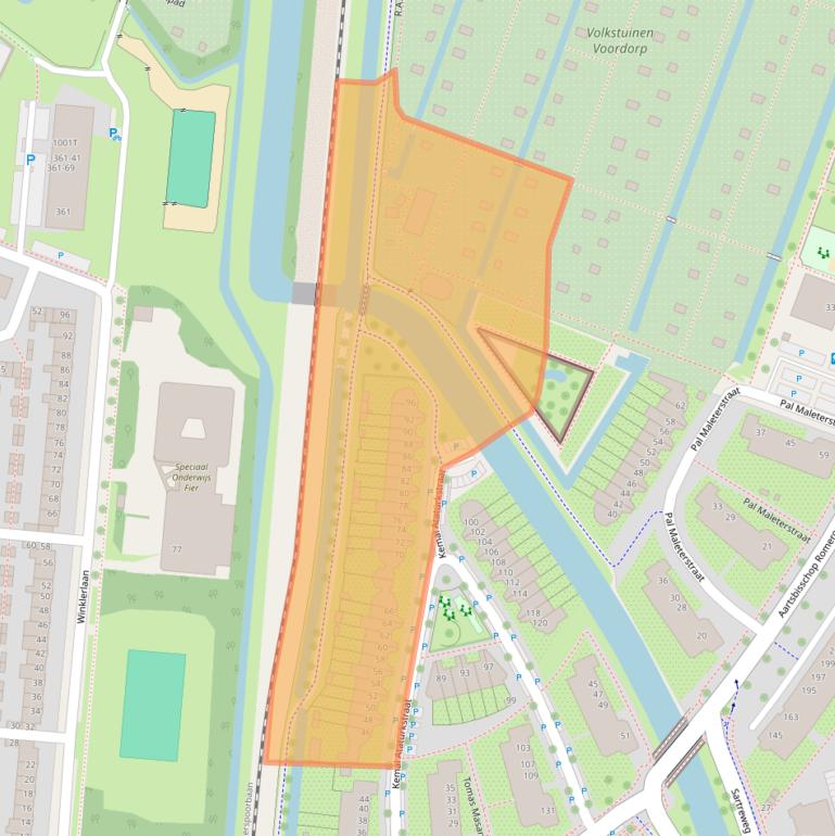 Kaart van postcodegebied 3573PB.