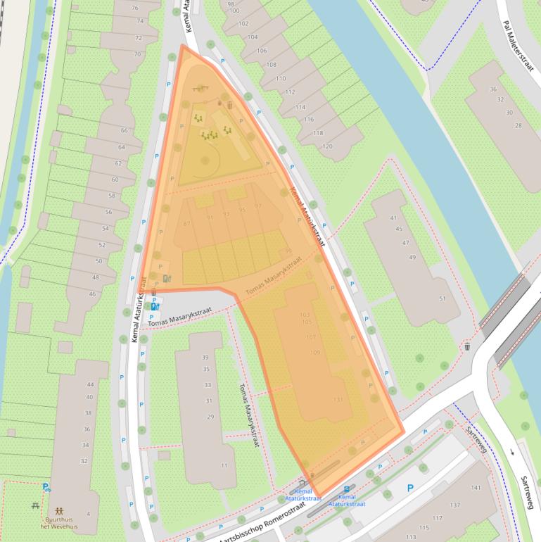 Kaart van postcodegebied 3573PD.