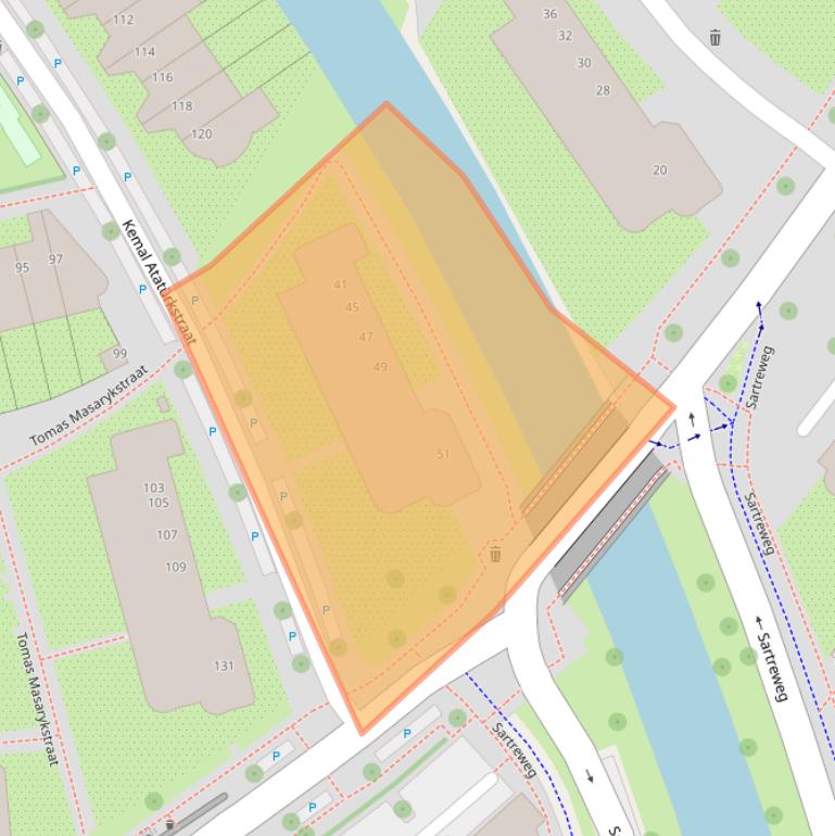 Kaart van postcodegebied 3573PK.