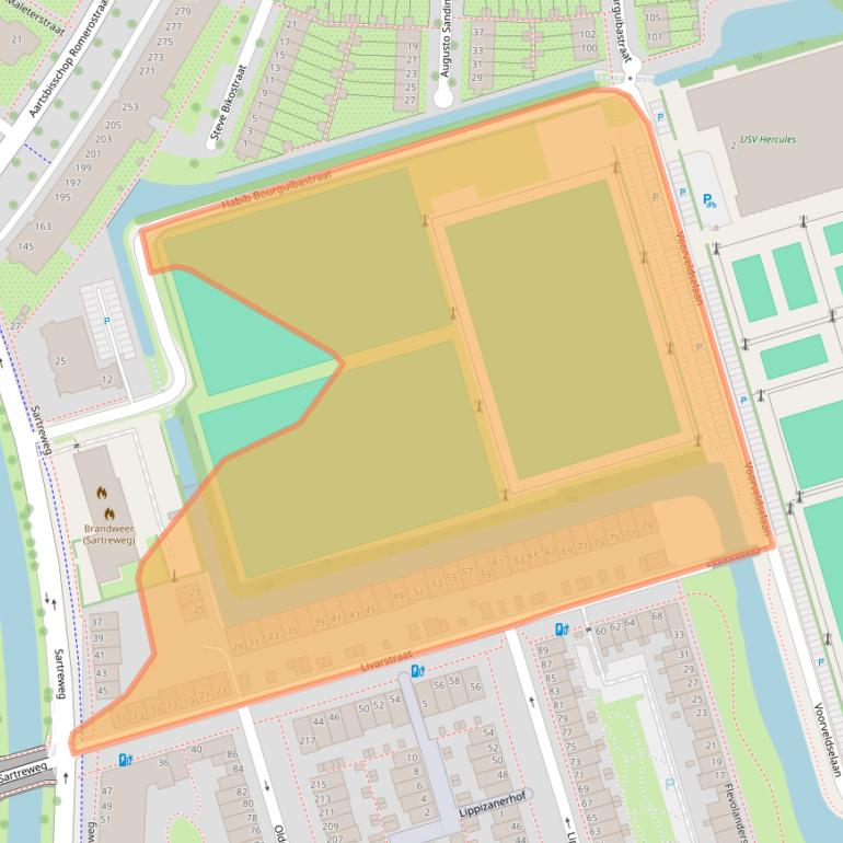 Kaart van postcodegebied 3573SB.