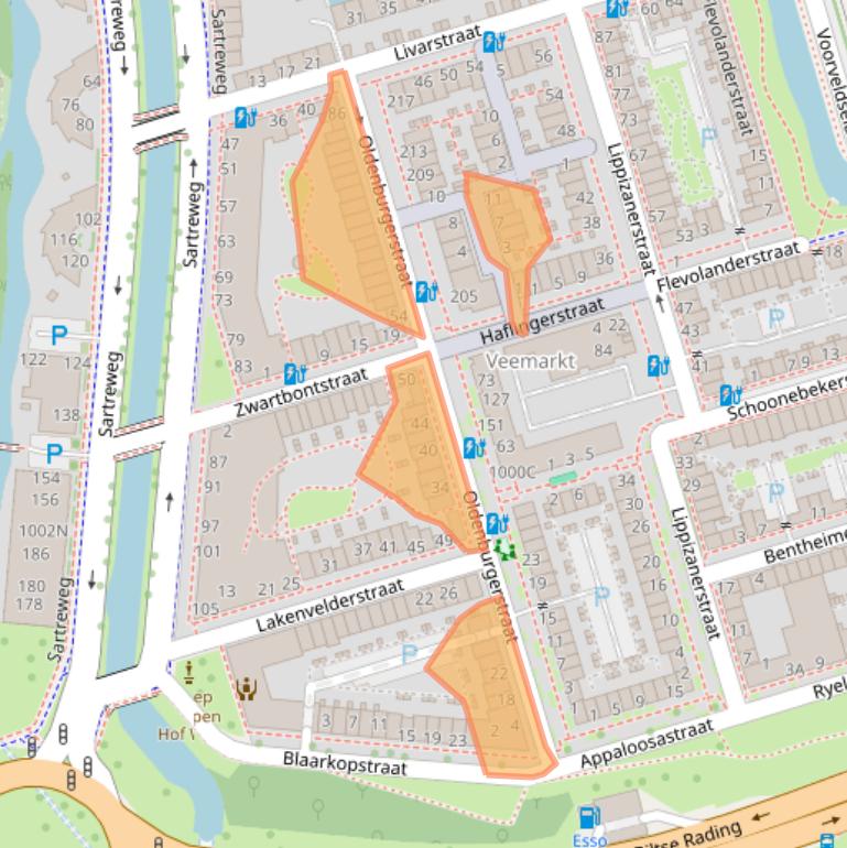Kaart van postcodegebied 3573SK.