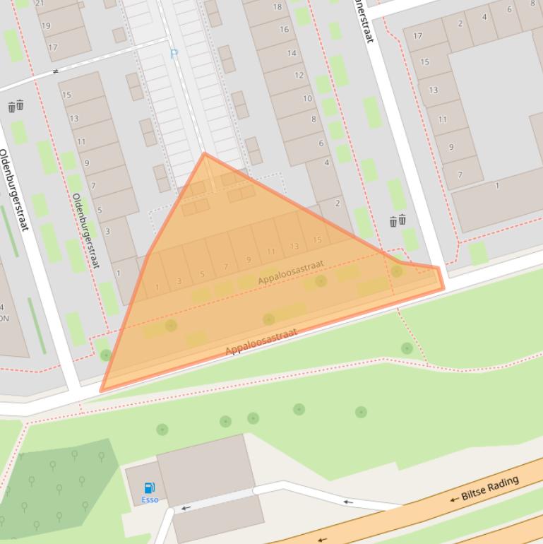 Kaart van postcodegebied 3573SN.