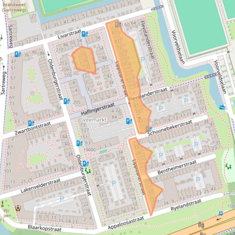 Kaart van postcodegebied 3573SP.
