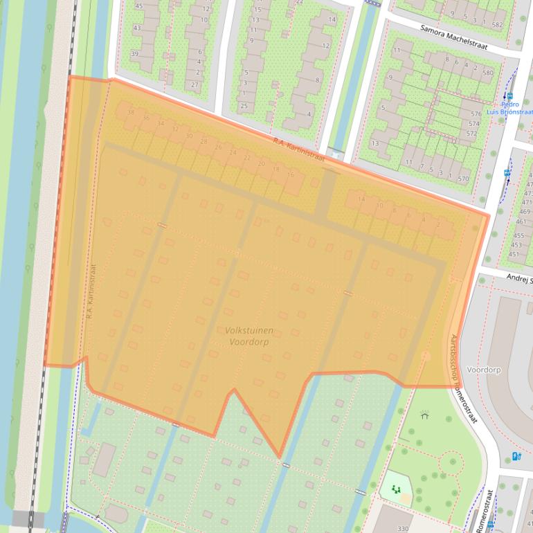 Kaart van postcodegebied 3573XC.