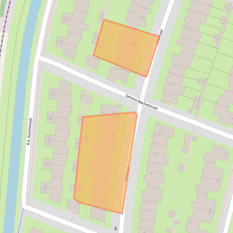 Kaart van postcodegebied 3573XG.