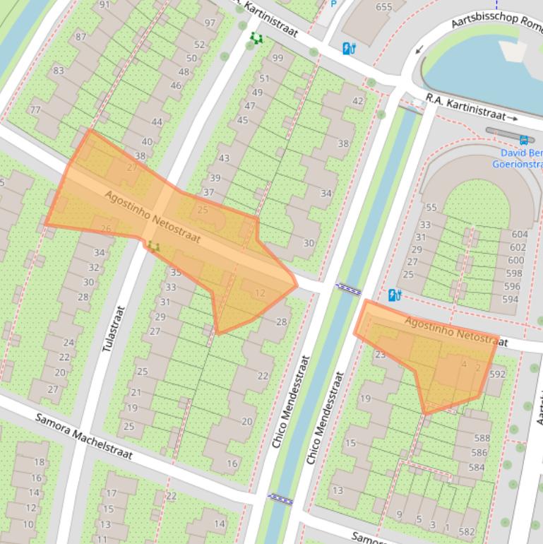 Kaart van postcodegebied 3573XJ.