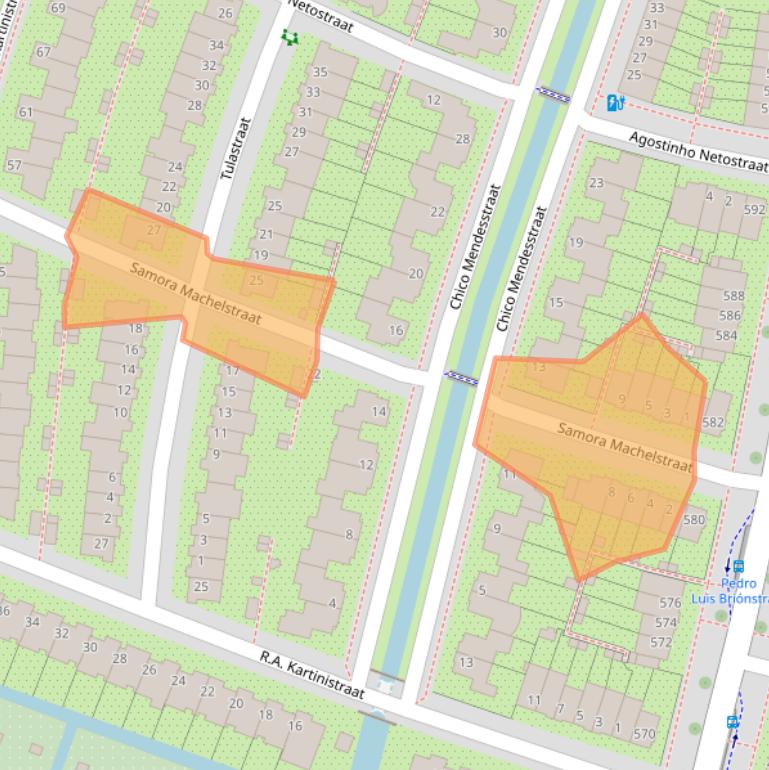 Kaart van postcodegebied 3573XK.