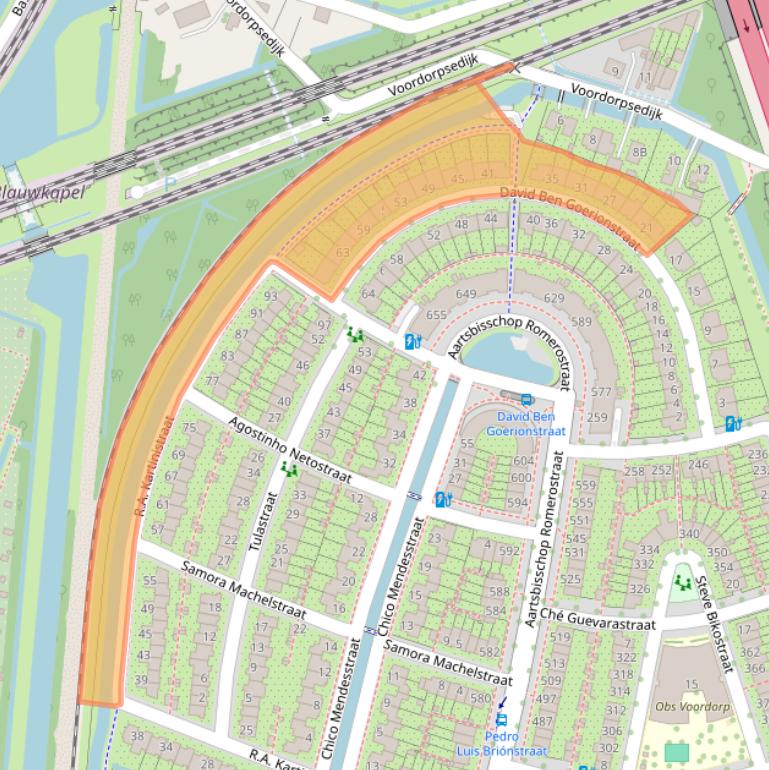 Kaart van postcodegebied 3573XM.
