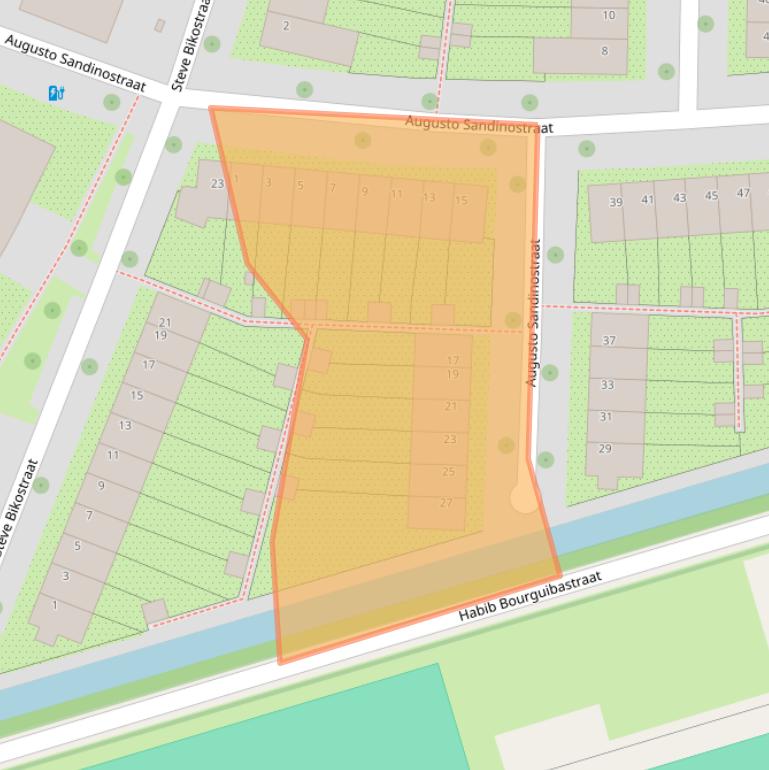 Kaart van postcodegebied 3573ZA.