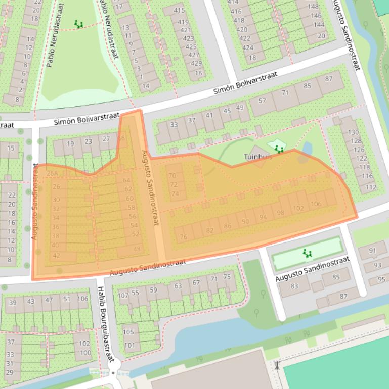 Kaart van postcodegebied 3573ZD.