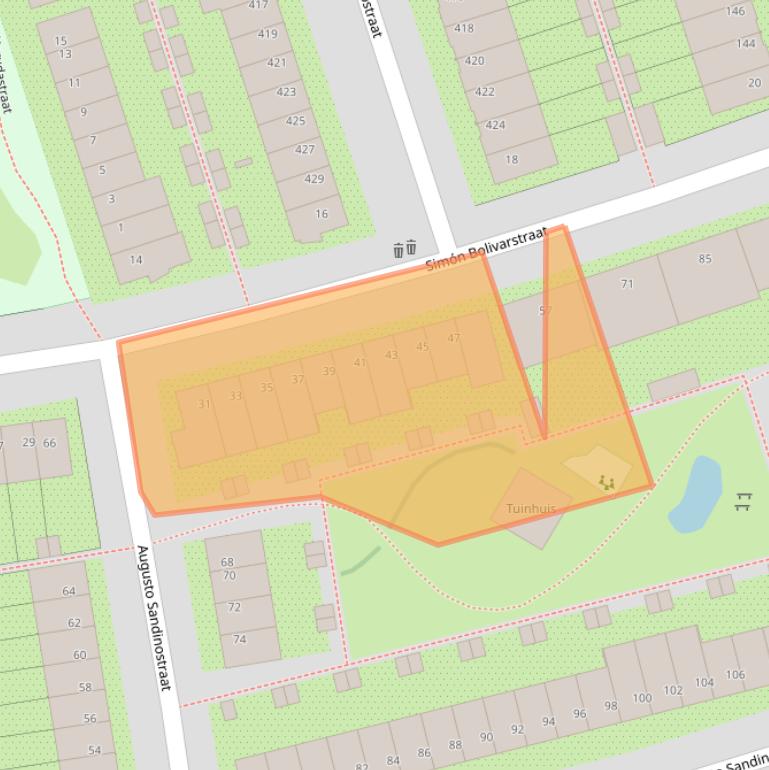 Kaart van postcodegebied 3573ZJ.
