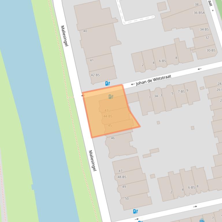 Kaart van postcodegebied 3581BL.