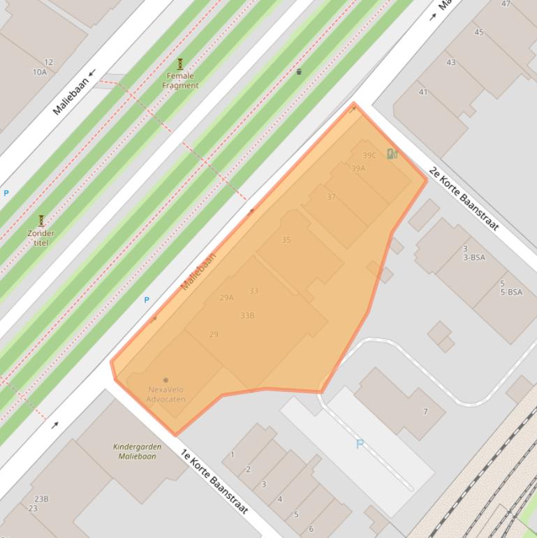 Kaart van postcodegebied 3581CC.