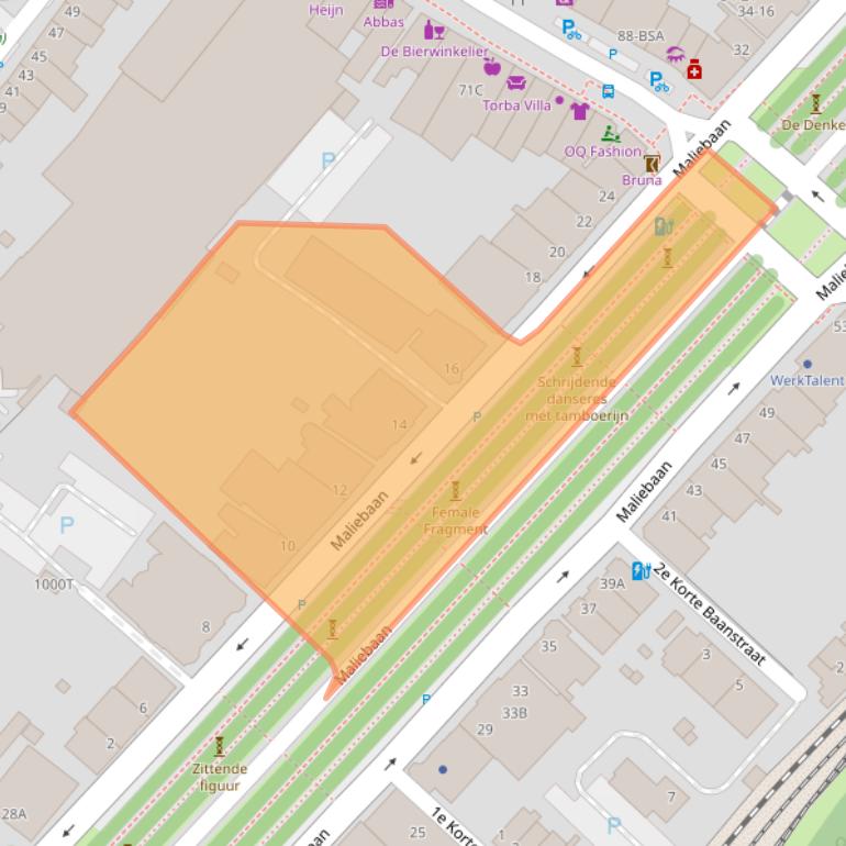 Kaart van postcodegebied 3581CN.