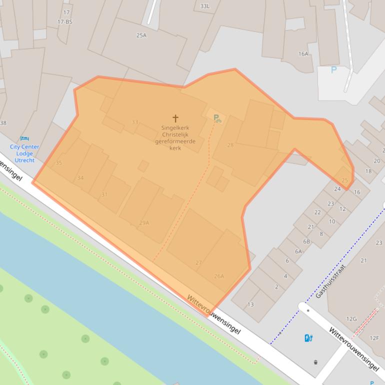 Kaart van postcodegebied 3581GC.