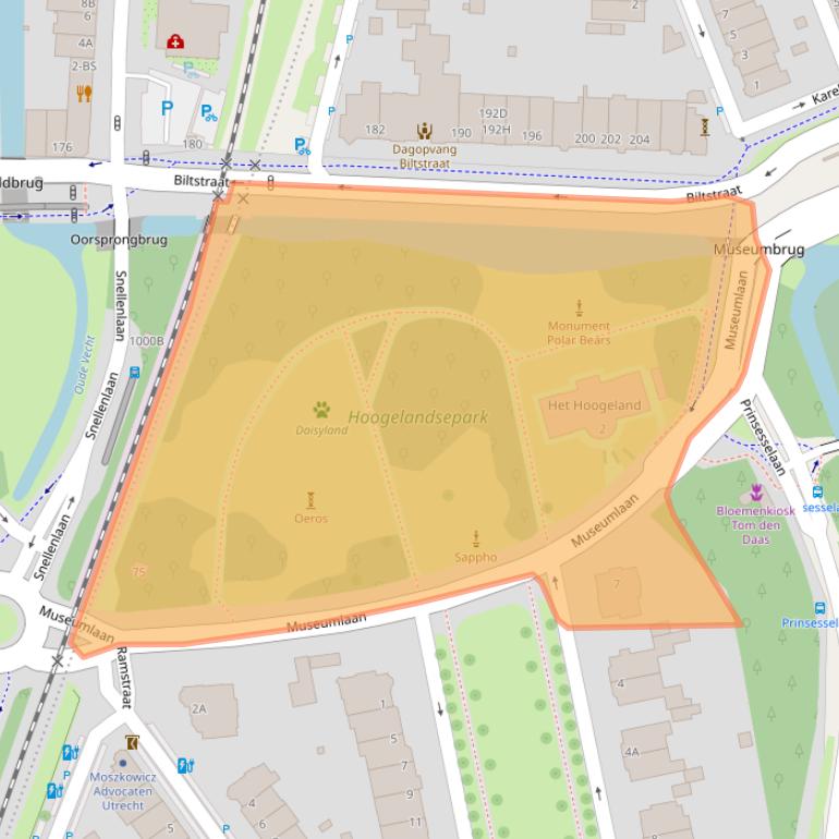 Kaart van postcodegebied 3581HK.