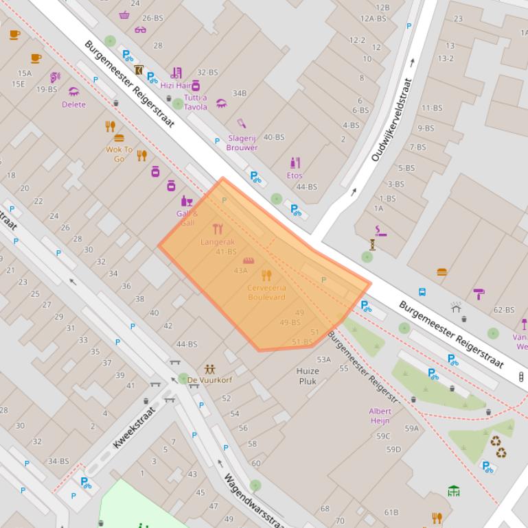 Kaart van postcodegebied 3581KL.