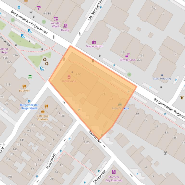 Kaart van postcodegebied 3581KN.