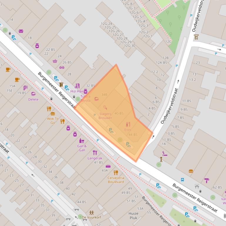 Kaart van postcodegebied 3581KT.